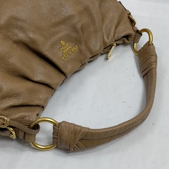 100% Authentic Prada Brown Leather Hand Bag - Picture 4 of 9